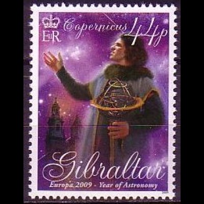 Gibraltar Mi.Nr. 1335 Europa 09, Astronomie, Nikolaus Kopernikus (44)