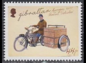 Gibraltar Mi.Nr. 1549 Europa 13, Postfahrzeuge, Motorrad Rover DU 5660 (44)