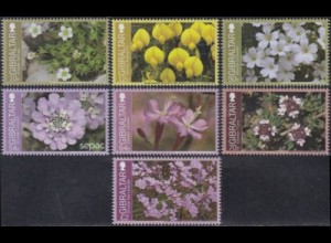Gibraltar Mi.Nr. 1630-36 Endemische Pflanzen (7 Werte)