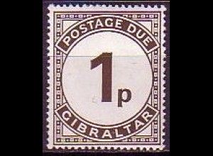 Gibraltar Porto Mi.Nr. 5 Ziffernzeichnung (1)