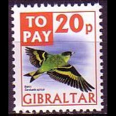 Gibraltar Porto Mi.Nr. 28 Vögel, Erlenzeisig (20)