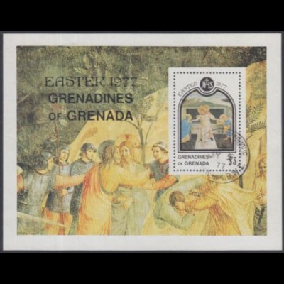Grenada-Grenadinen Mi.Nr. Block 27 Ostern, Gemälde Grablegung v.Fra Angelico