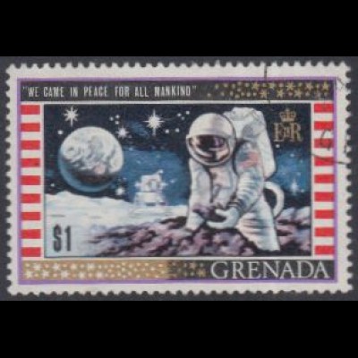 Grenada Mi.Nr. 327A Apollo 11, Mondgestein Einsammeln (1)