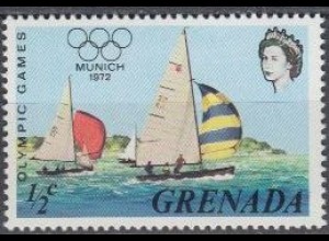 Grenada Mi.Nr. 471 Olympia 1972 München, Segeln (1/2)