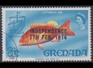 Grenada MiNr. 559 Tag der Unabhängigkeit, Lutjanus ata (8)