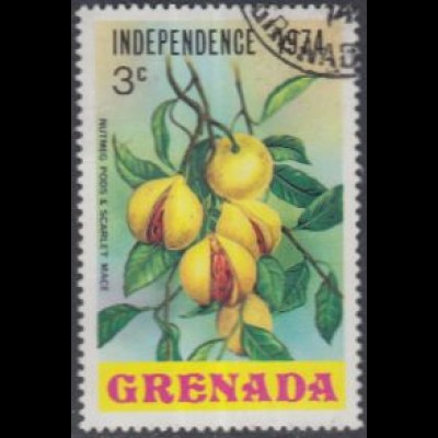 Grenada Mi.Nr. 583 Tag der Unabhängigkeit, Muskatnüsse (3)