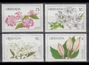 Grenada Mi.Nr. 1294-97 Blumen (4 Werte)
