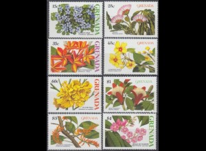 Grenada Mi.Nr. 1819-26 Blüten von Bäumen und Sträuchern (8 Werte)
