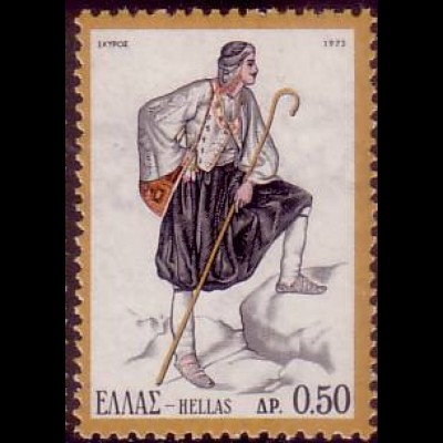 Griechenland Mi.Nr. 1133 Nationaltrachten (0,50)