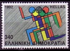 Griechenland Mi.Nr. 1796 Olympiade Barcelona 1992, Läufer (340)