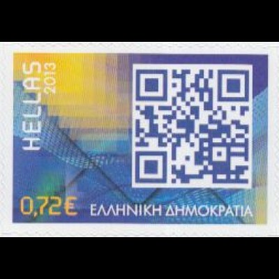 Griechenland Mi.Nr. 2740 185Jahre griech.Postverwaltung, CR-Code, skl. (0,72)