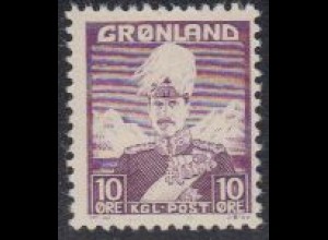 Grönland Mi.Nr. 4 Freim. König Christian X (10)