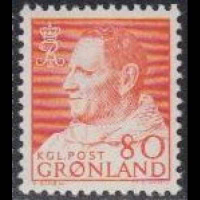 Grönland Mi.Nr. 57 Freim. König Frederik IX (80)