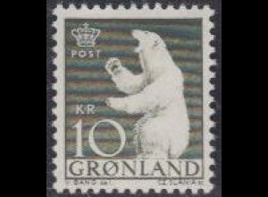 Grönland Mi.Nr. 61 Freim. Eisbär (10)