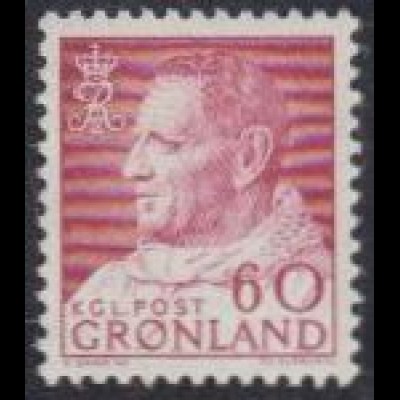 Grönland Mi.Nr. 69 Freim. König Frederik IX (60)