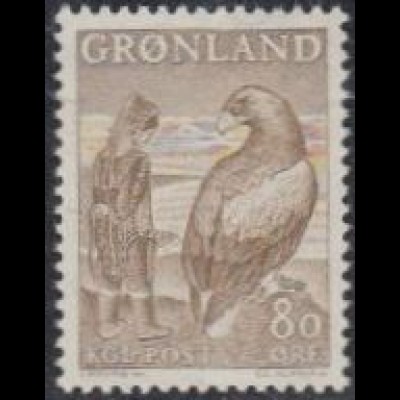 Grönland Mi.Nr. 73 Grönländische Sagen, Das Mädchen .. Adler entführt wurde (80)