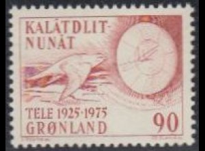 Grönland Mi.Nr. 94 50Jahre Telekommunikation, Falke, Antenne (90)
