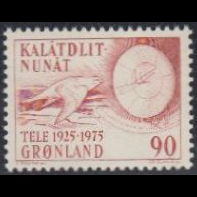 Grönland Mi.Nr. 94 50Jahre Telekommunikation, Falke, Antenne (90)