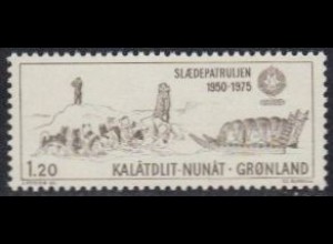 Grönland Mi.Nr. 95 25Jahre Schlittenpatroullie Sirius (1.20)