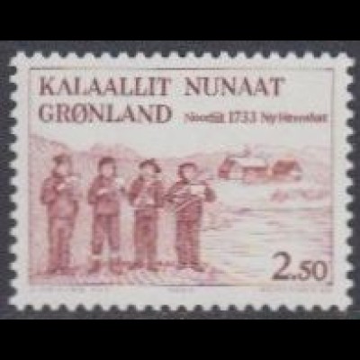Grönland Mi.Nr. 146 250J.tag Ankunft der Herrnhuter Missionare (2.50)