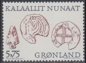 Grönland Mi.Nr. 341 Arkt.Wikinger, Pfeilspitze, Münze (5,75)