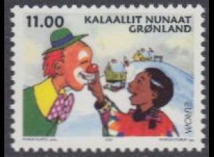 Grönland Mi.Nr. 385 Europa 02, Zirkus, Clown (11)