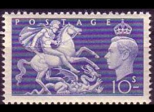 Großbritannien Mi.Nr. 253 König Georg VI., St. Georg tötet Drachen (10)