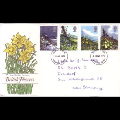Großbritannien Mi.Nr. 785-88 Frühlingsblumen (4 Werte)