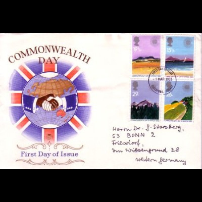 Großbritannien Mi.Nr. 942-45 Commonwealth-Tag (4 Werte)