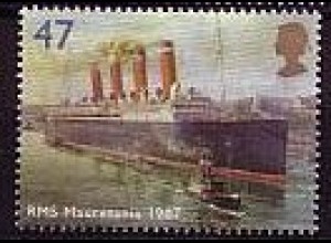Großbritannien Mi.Nr. 2213 Passagierschiff: "Mauretania" (1907) (47)