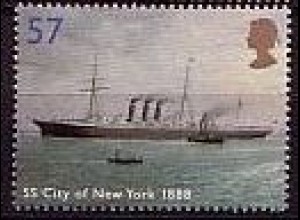Großbritannien Mi.Nr. 2214 Passagierschiff: "City of New York" (1888) (57)