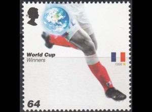 Großbritannien Mi.Nr. 2412 Fußball-WM, Weltmeister 1998: Frankreich (64)