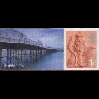 GB-England Mi.Nr. 19CSZf Freim.Löwe von England (1st Zierfeld Brighton Pier)