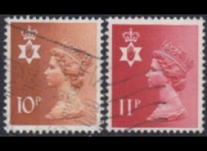 GB-Nordirland Mi.Nr. 22-23 Freim.Königin Elisabeth II (2 Werte)