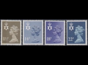 GB-Nordirland Mi.Nr. 30-33 Freim.Königin Elisabeth II (4 Werte)