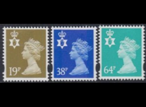 GB-Nordirland Mi.Nr. 75-77 Freim.Königin Elisabeth II (3 Werte)