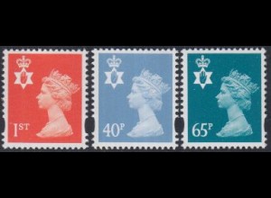 GB-Nordirland Mi.Nr. 78-80CS Freim.Königin Elisabeth II (3 Werte)
