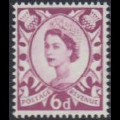 GB-Schottland Mi.Nr. 2x Freim.Königin Elisabeth II (6)