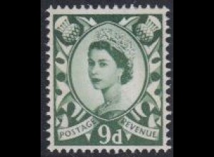 GB-Schottland Mi.Nr. 5 Freim.Königin Elisabeth II (9)