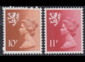GB-Schottland Mi.Nr. 24-25 Freim.Königin Elisabeth II (2 Werte)