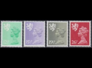 GB-Schottland Mi.Nr. 36-39A Freim.Königin Elisabeth II (4 Werte)