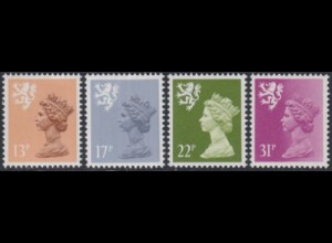 GB-Schottland Mi.Nr. 43-46C Freim.Königin Elisabeth II (4 Werte)