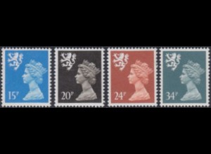 GB-Schottland Mi.Nr. 53-56 Freim.Königin Elisabeth II (4 Werte)