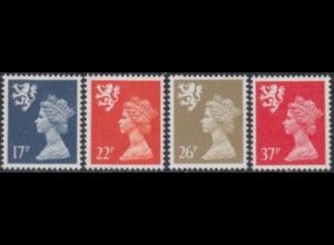 GB-Schottland Mi.Nr. 57-60 Freim.Königin Elisabeth II (4 Werte)