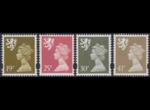GB-Schottland Mi.Nr. 65-68 Freim.Königin Elisabeth II (4 Werte)