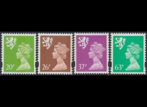 GB-Schottland Mi.Nr. 69-72 Freim.Königin Elisabeth II (4 Werte)