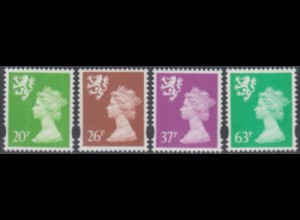 GB-Schottland Mi.Nr. 73-76CS Freim.Königin Elisabeth II (4 Werte)