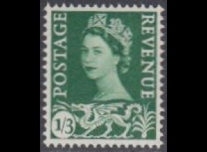 GB-Wales Mi.Nr. 3x Freim.Königin Elisabeth II (1'3)