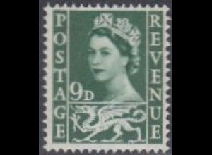 GB-Wales Mi.Nr. 5 Freim.Königin Elisabeth II (9)