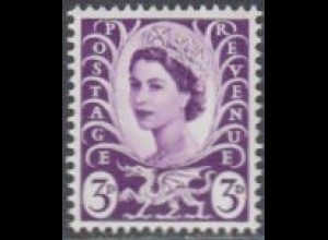 GB-Wales Mi.Nr. 7 Freim.Königin Elisabeth II (3)